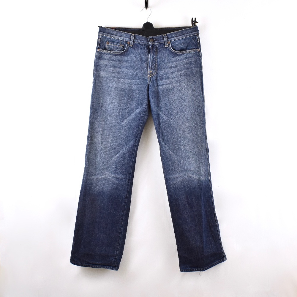 7 FAM Dark Fade Relaxed Fit A Pocket Jeans 34 x 34